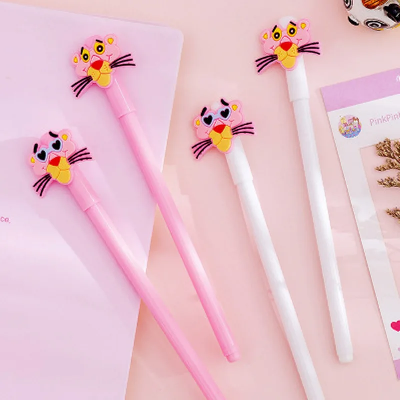 1 шт. Розовая пантера гелевые ручки кавайные канцелярские принадлежности 0 38 мм