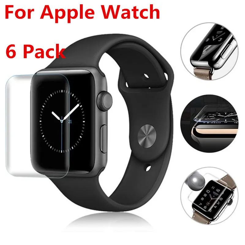 (6 упаковок) Высококачественная прозрачная защитная пленка для экрана ПЭТ мягкая