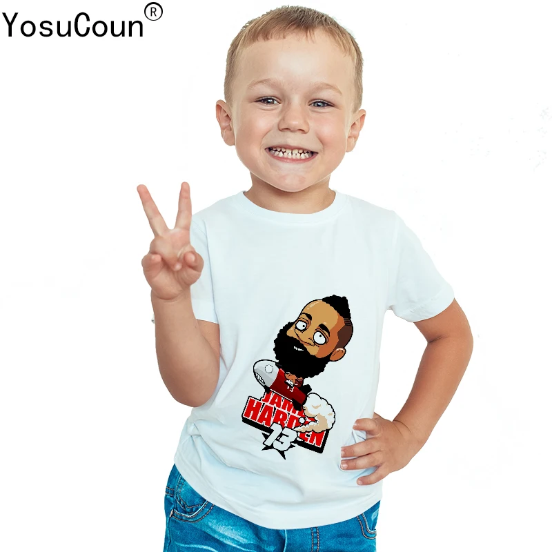 

Boys T-Shirt For Boy Shirts Novel For Children Tops For Children's Clothes Basketball Pinted Shirt Clothing Brand T320X