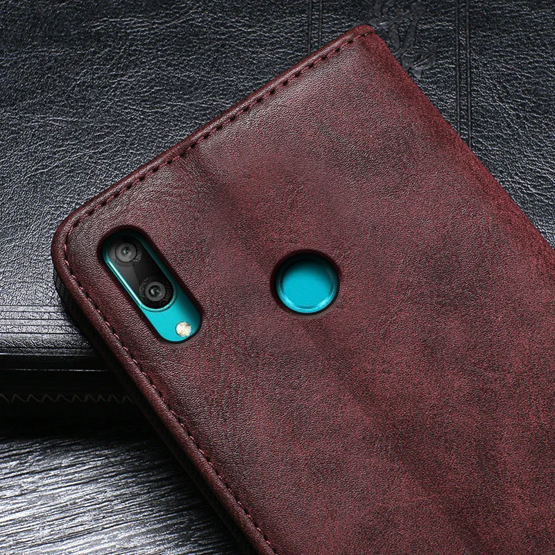 Чехол для телефона Huawei Y7 2019 кожаный чехол книжка роскошный защитный Prime