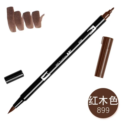 TUNACOCO, 1 шт., AB-T, японская TOMBOW ручка, двойная головка, маркеры, цветная мягкая кисть, ручка, водный маркер, ручка для рисования, принадлежности bb1710080 - Цвет: 899