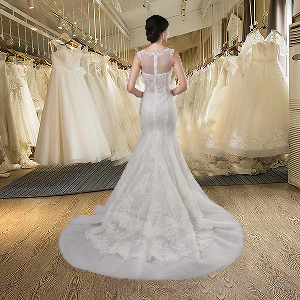 Женское винтажное Дешевое кружевное Тюлевое атласное свадебное платье с юбкой