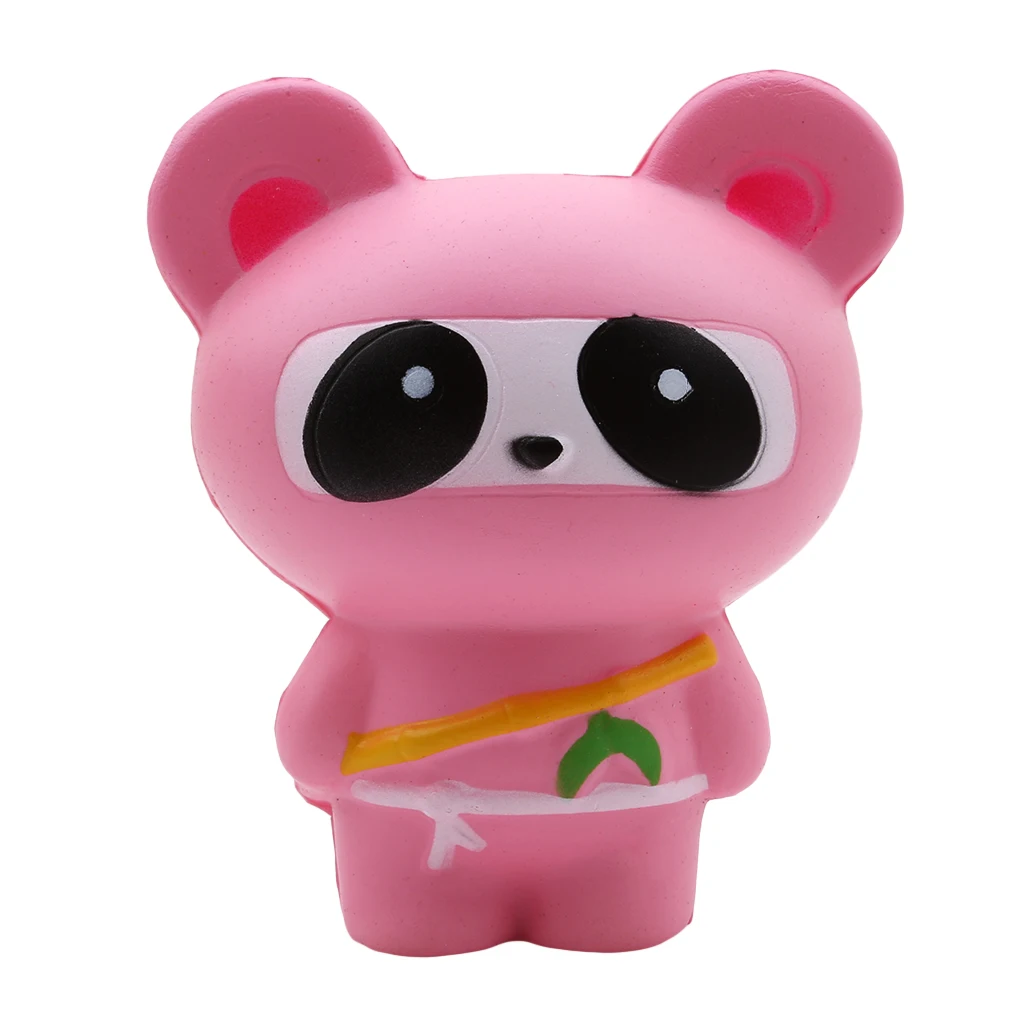pink panda Банан попкорн лошадь ПУ Jumbo картофель фри эластичный снятие стресса Антистресс мягкая сжимающая игрушка Ароматизированная сжимающая его тереть его мягкими - Цвет: pink panda