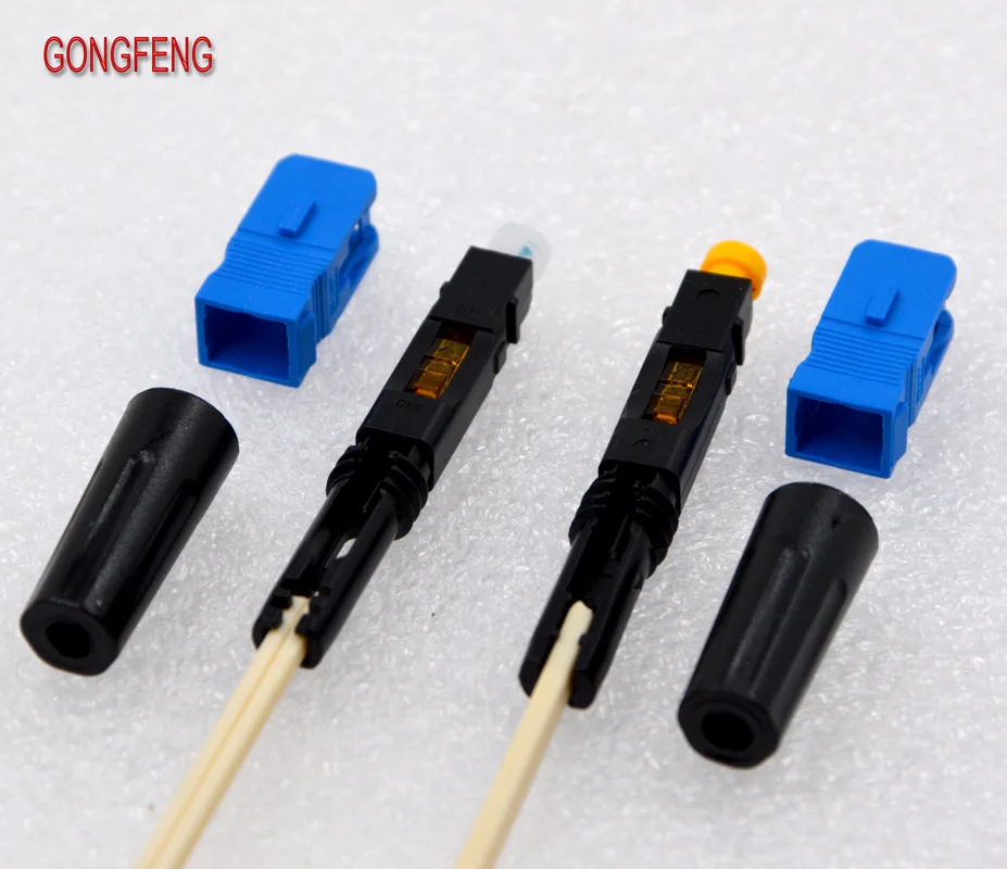 GONGFENG 200 шт. Новый волоконно оптический Быстрый разъем FTTH встроенный SC быстрый