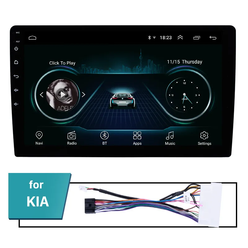 for Kia cable Seicane Android 8,1 9 дюймов 2Din универсальный автомобильный Радио wifi gps мультимедийный плеер для TOYOTA Nissan Kia RAV4 Honda VW hyundai - Цвет: for Kia cable