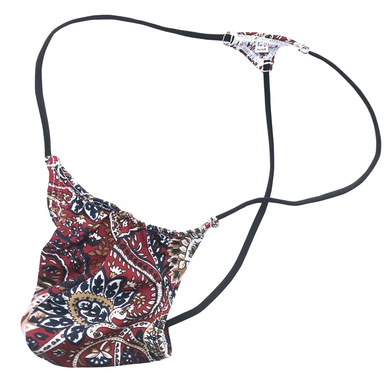 Стринги Jockstrap мужские с принтом пикантное нижнее белье для мужчин дышащее бикини