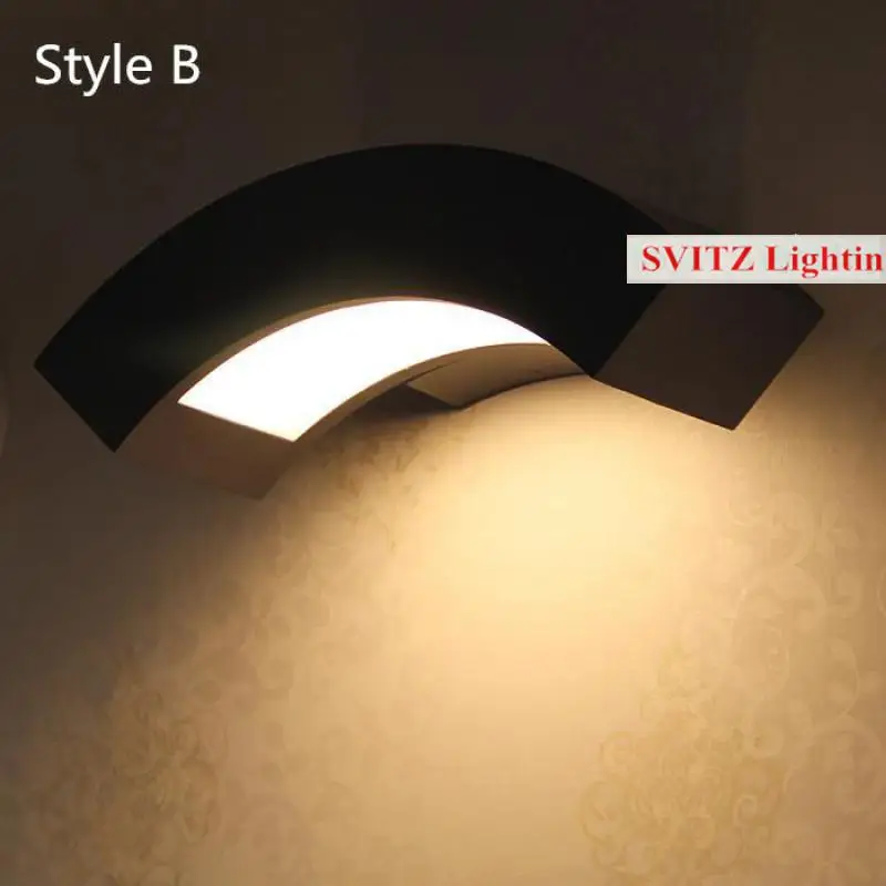 Наружный настенный светодиодный светильник для балкона 1 шт. 12 Вт