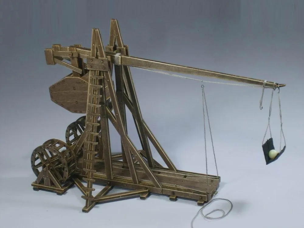 Классические древние колесницы Эра империй модельные наборы Trebuchet-тяжелая катапульта модель для детей игрушки подарок
