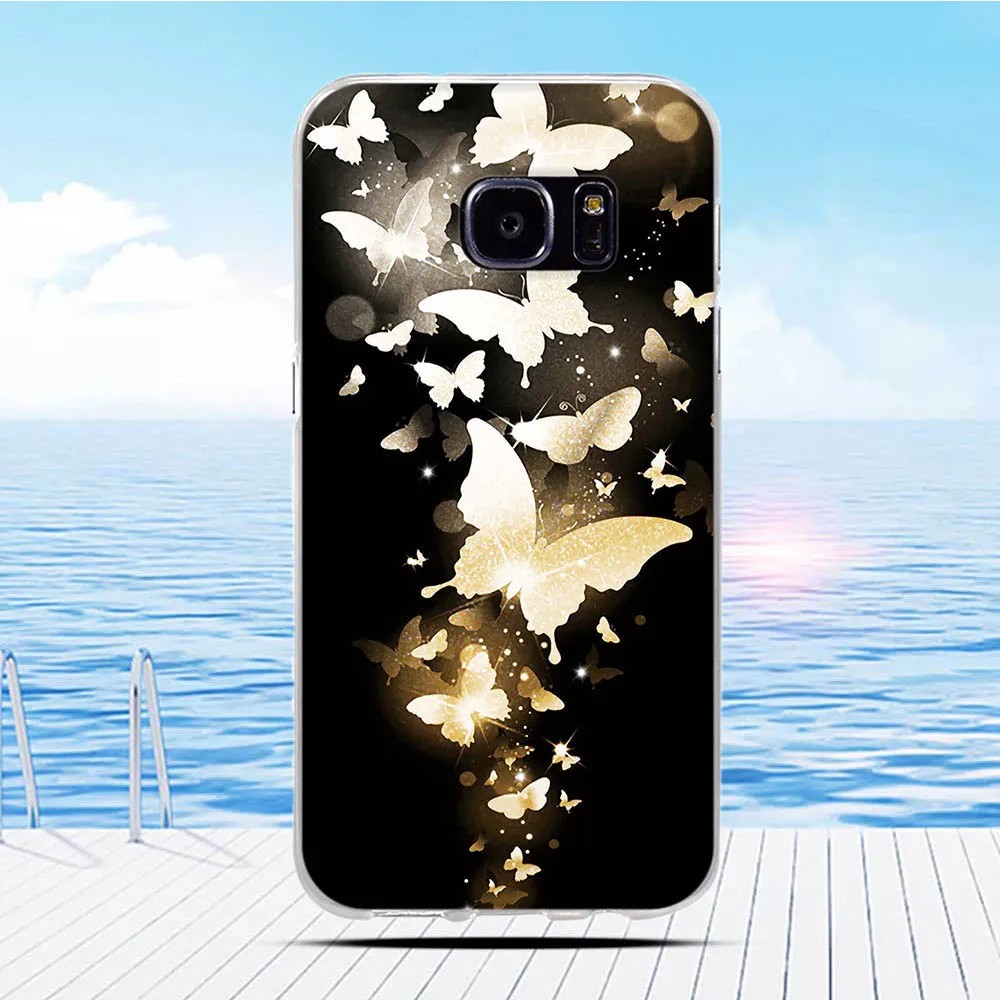Мягкий силиконовый чехол для Samsung Galaxy S7 G930 с 3D рельефным рисунком | Мобильные