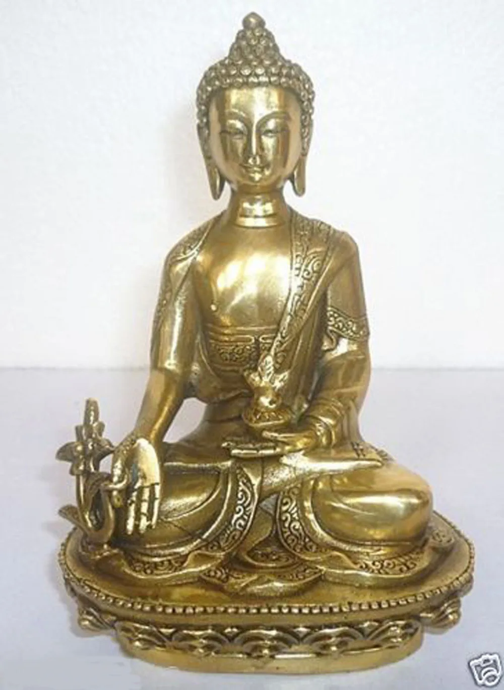 

Large Tibet Tibetan brass Medicine Buddha Statue
