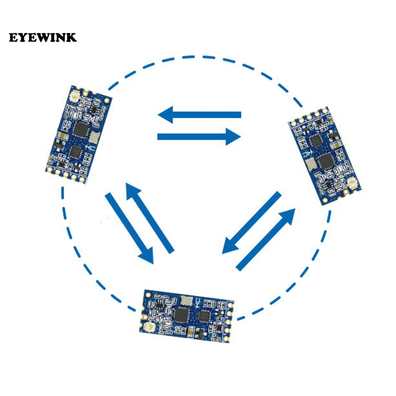 Модуль беспроводного последовательного порта 433 МГц Φ SI4463 1000 м Замена Bluetooth