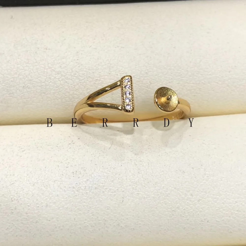 Pearl Ring Выводы, регулируемое кольцо Jewelry Запчасти фитинги очарование серебряные аксессуары для пресной воды Akoya Жемчуг Бусы Камни