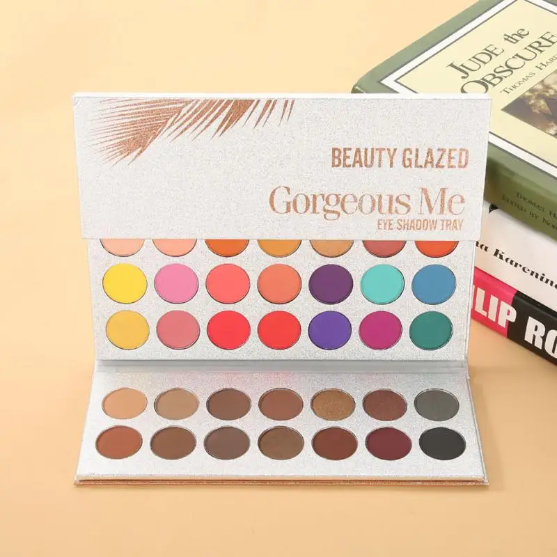 Палетка теней для век Beauty Glazed глиттер макияжа глаз палитра глиттеров матовый