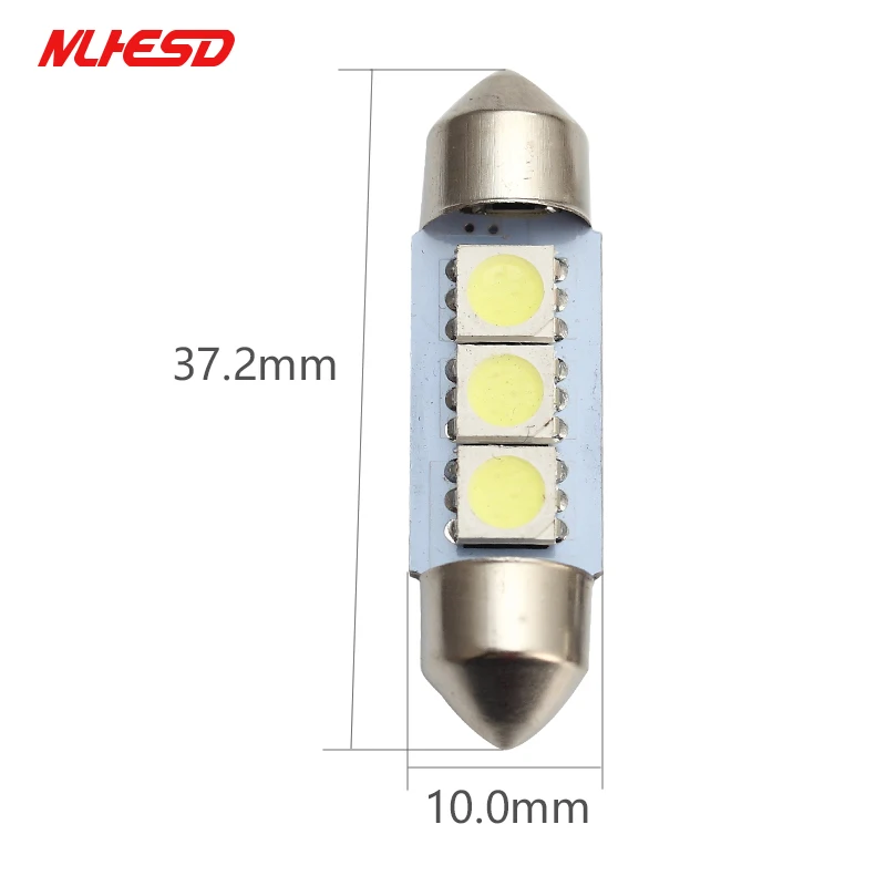 100x яркий белый светодиод автомобилей C5W 5050 3 Smd 3Smd 31 мм 36 мм/39 мм/41 Dc 12v гирлянда для