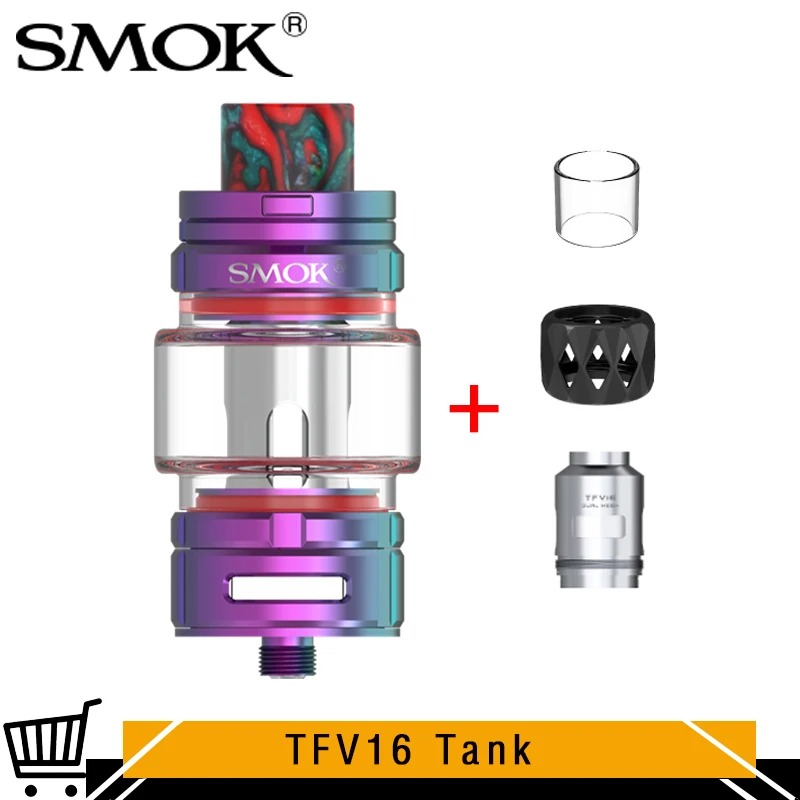 Новинка курение электронные сигареты Vape TFV16 сетчатый танк 7 цветов топ