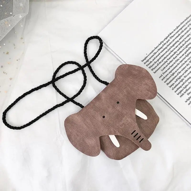 Милый слон обувь для девочек кошелек сумочка дети Crossbody Наплечные мини сумки бумажник