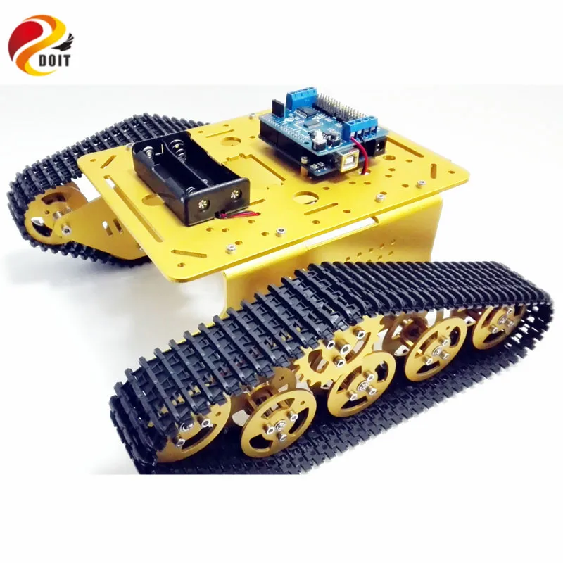 Робот контроллер гусеничный T300 с WiFi RC Control Robot шасси ESPduino макетная плата + драйвера