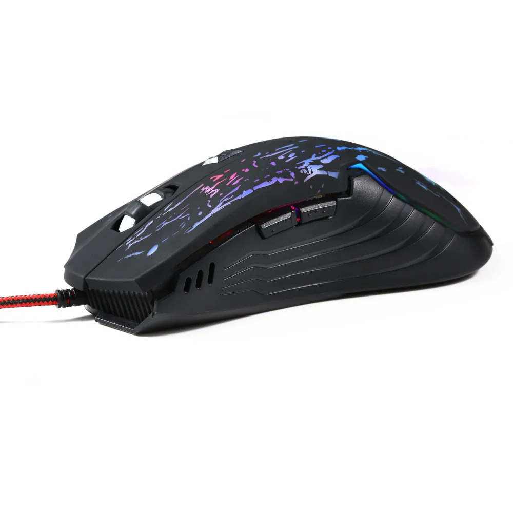 Проводная мышь happy deaign 3200 dpi 6D кнопки светодиодный Проводная игровая мышь для ПК ноутбука крутая детская