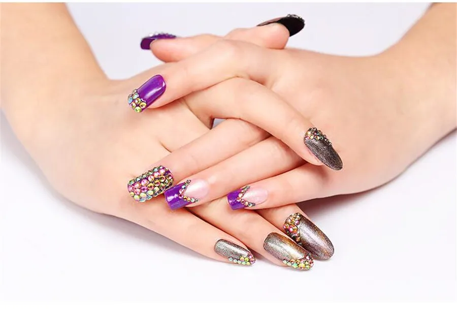 4-25 мм DIY Bling Фиолетовый цвет Квадратная решетчатая огранка акриловый горный хрусталь Flatback акриловый камень для рукоделия художественное украшение