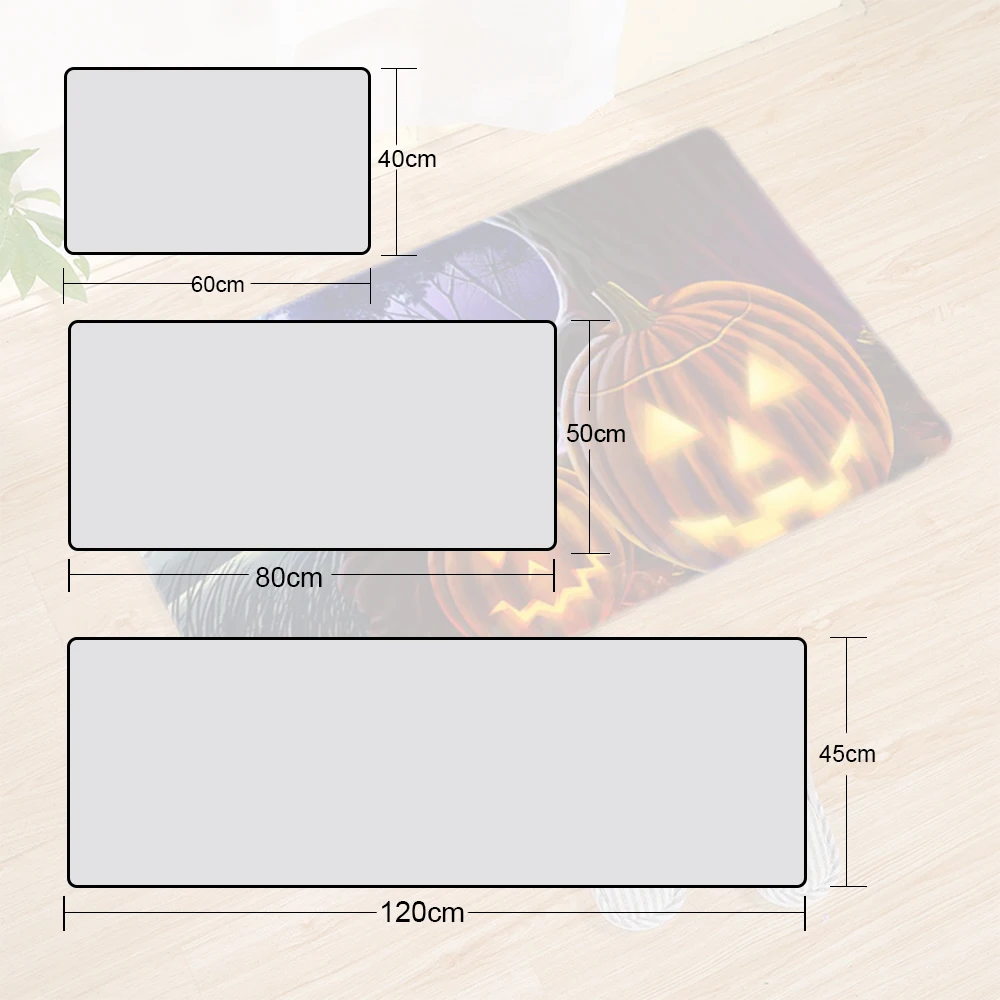 Хэллоуин 3D Череп Призрак коврики декоративный ужас коврик для вытирания ног с