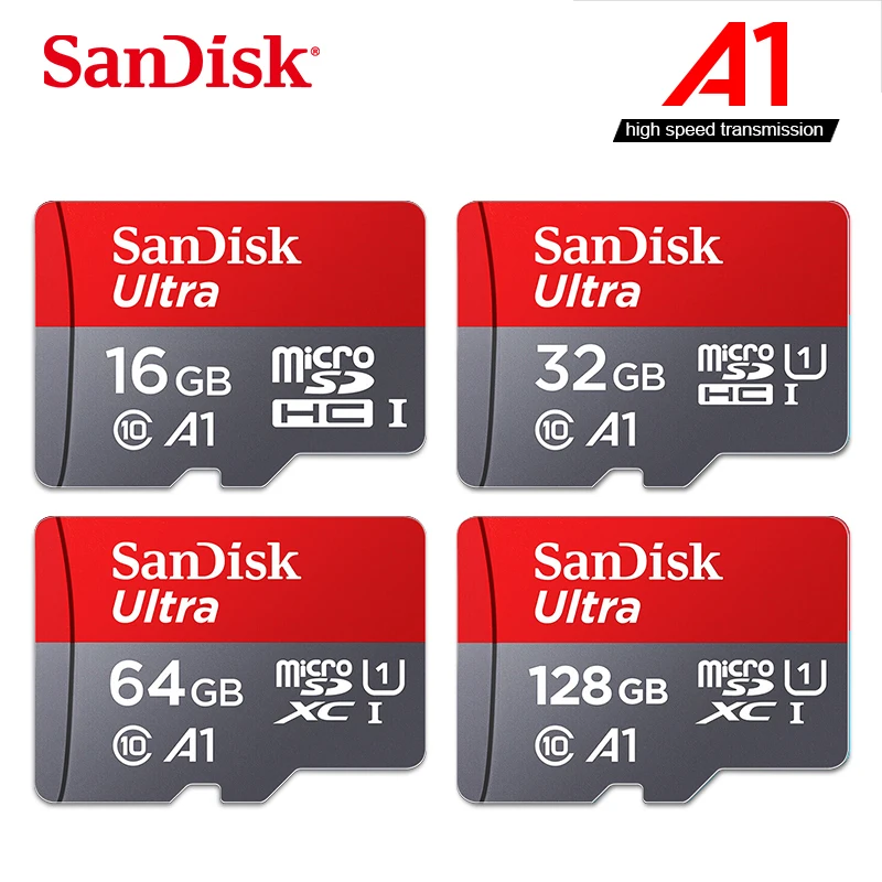 SanDisk A1 карта памяти 200 ГБ 128 Гб 64 98 МБ/с./с 32 Micro sd класс 10 UHS-1 флэш-карта Microsd TF/SD карты