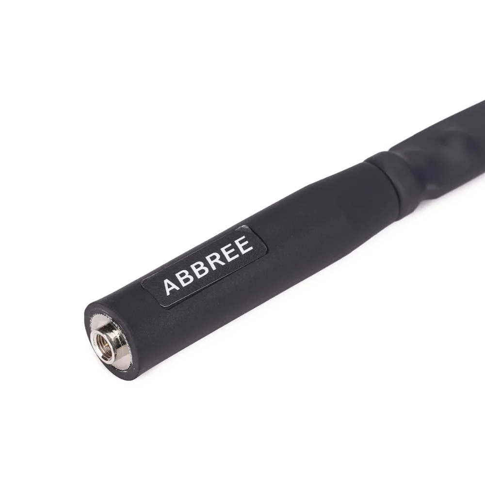 ABBREE SMA-Male Двухдиапазонная 144/430Mhz Складная CS тактическая антенна для портативного радио TYT MD- 390 Wouxun KG-UV8D KG-UV9D Plus