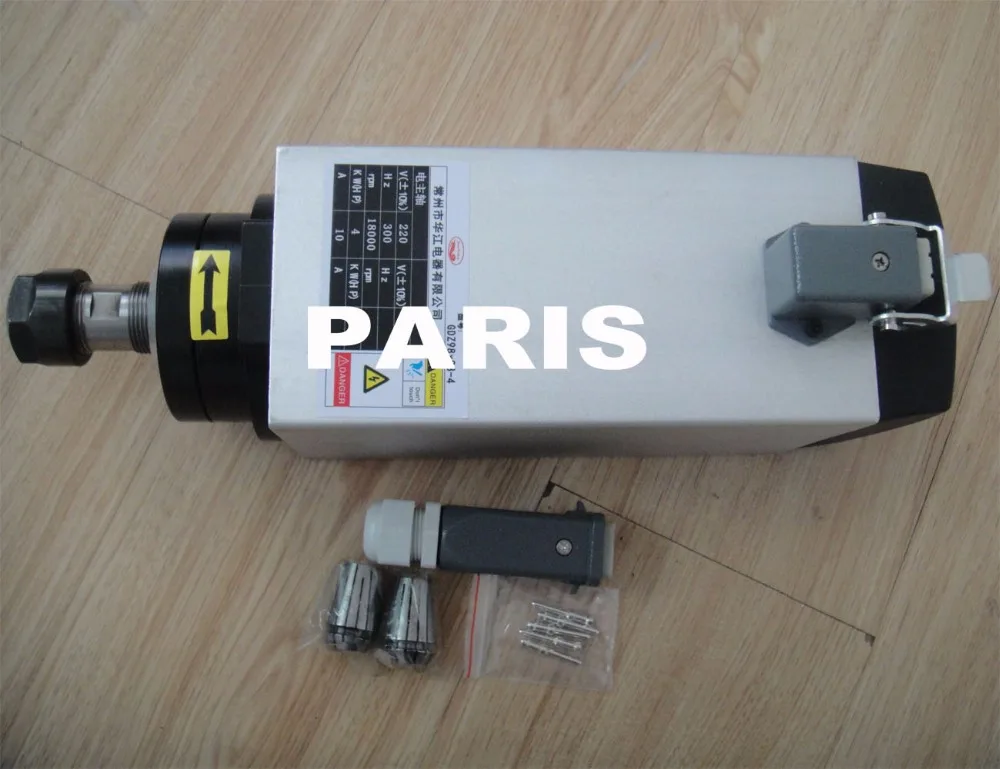 4 кВт квадратный шпиндель с воздушным охлаждением мотор шпинделя для воздушного