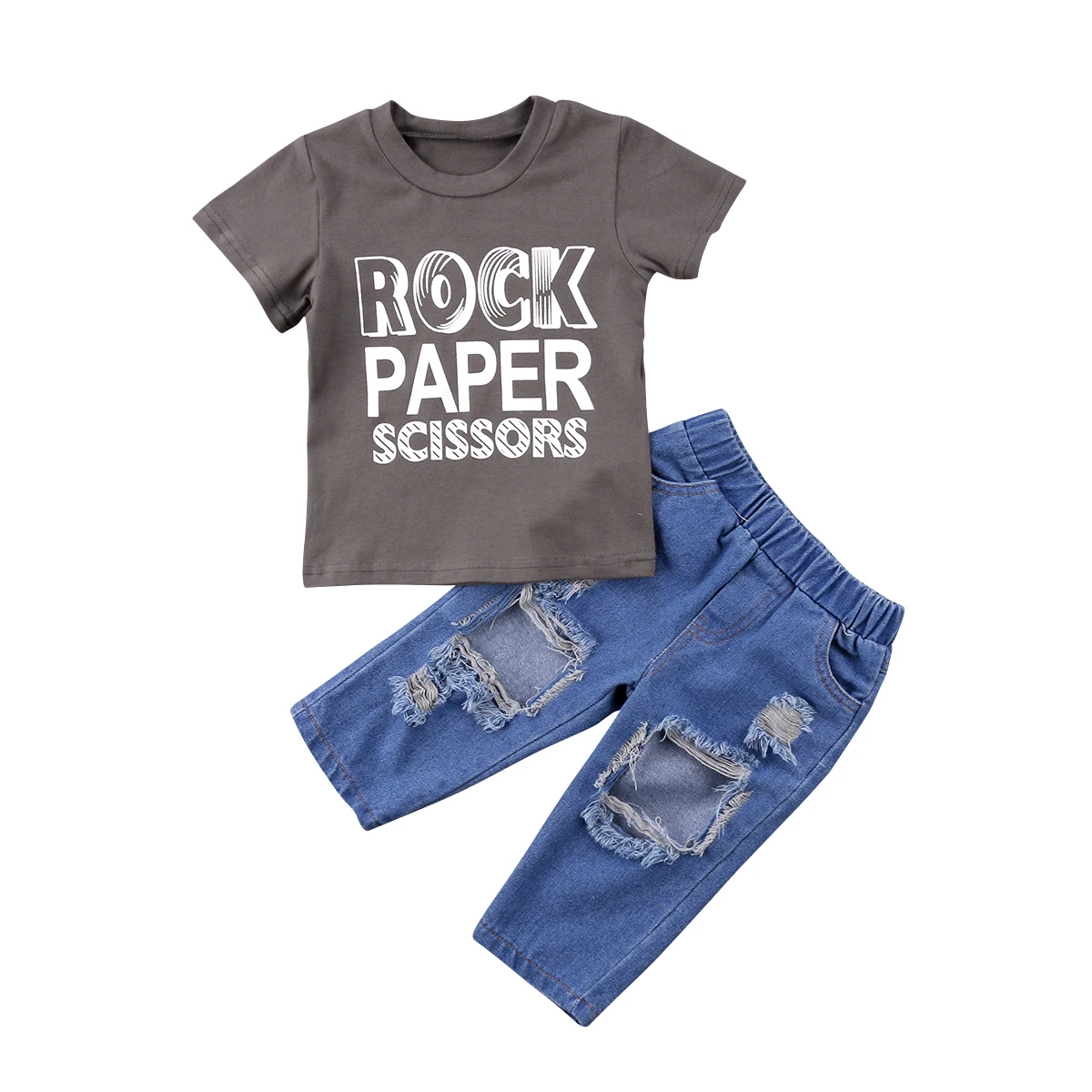 Комплект из 2 предметов Одежда для маленьких мальчиков футболка с короткими