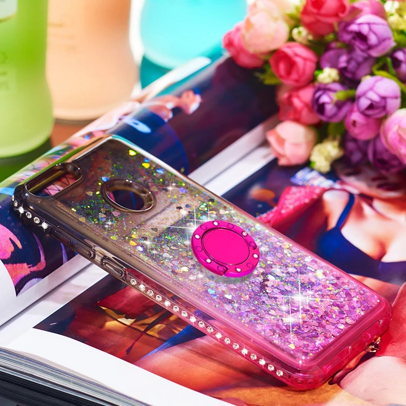 Зыбучие пески bling чехол для телефона huawei P smart Cover TPU задняя крышка для huawei Enjoy 7S FIG-LX1 FIG-LX2 чехол для FIG-LX3 5,65"