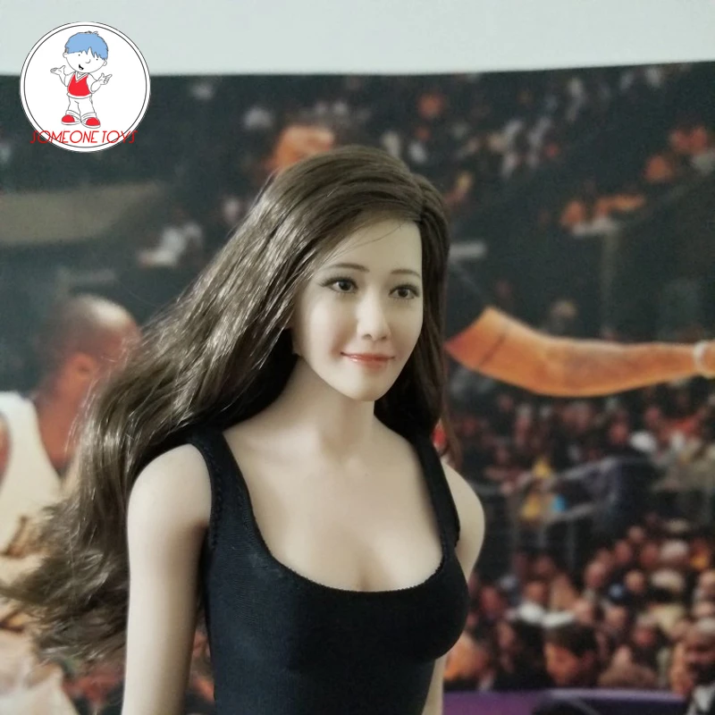 1/6 масштаб Корейская звезда Лим Yoona голова скульптура женская голова скульптура модель длинные волосы для 12 дюймов DIY PH UD jiaou Doll фигурки