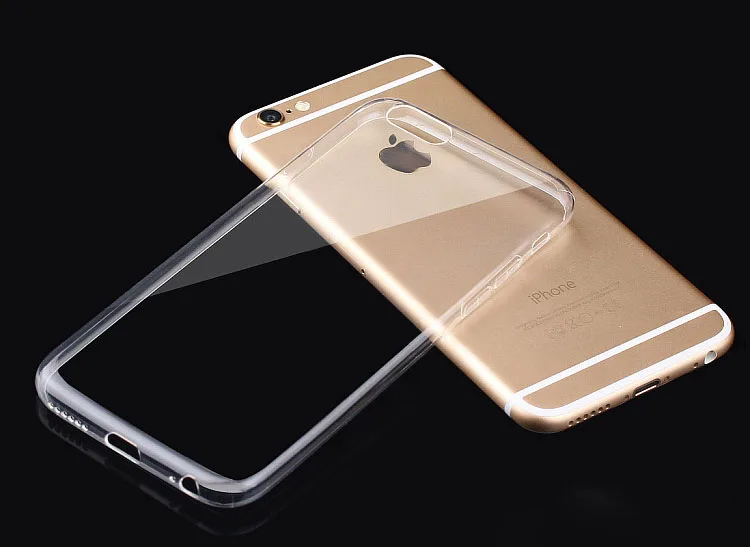 100pcs/lot DHL Wholesale I6/Plus Soft Flexible Clear Back Cover For Iphone 6 4.7inch/5.5inch Plus Crystal Case Slim Pouch | Мобильные