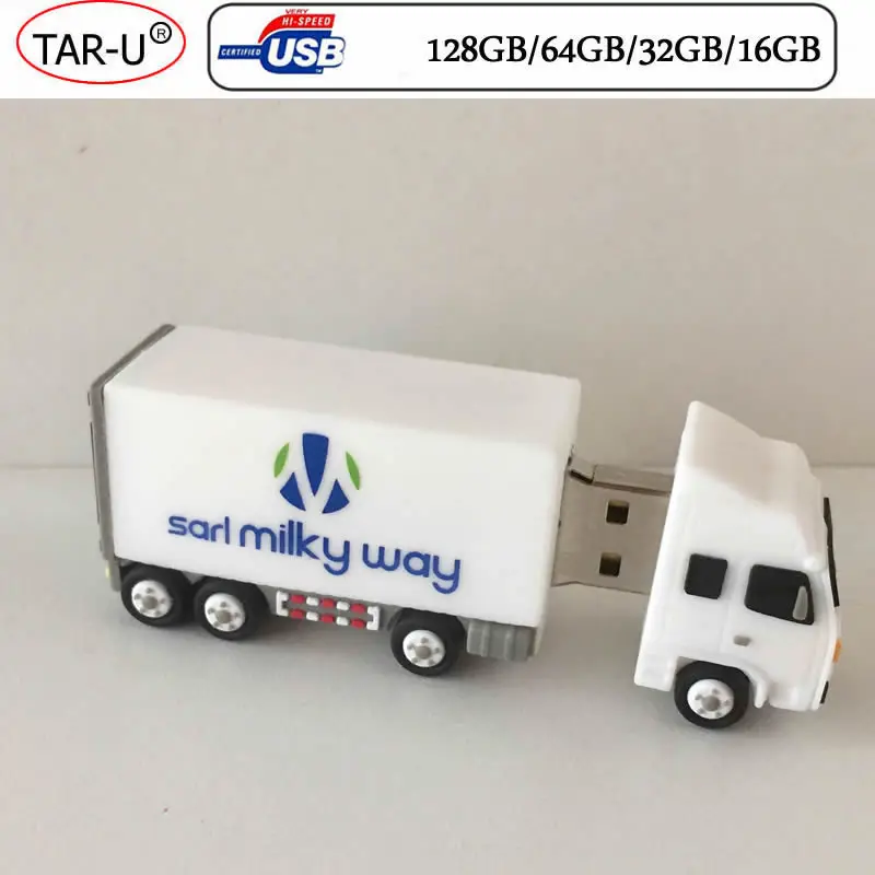 Новая модель мягкая ПВХ грузовик usb флэш-накопитель 16 ГБ 32 ГБ 64 Гб карта памяти с печатью логотипа флэш-накопитель