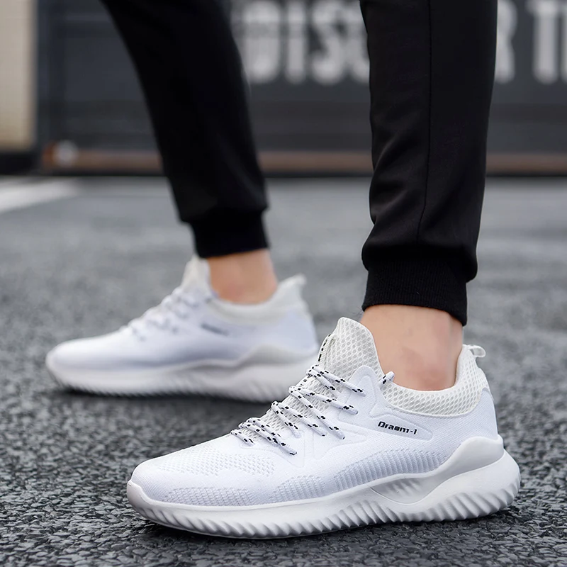 Новинка 2019 женские кроссовки Flyknit мужские для бега спортивные уличные дышащие