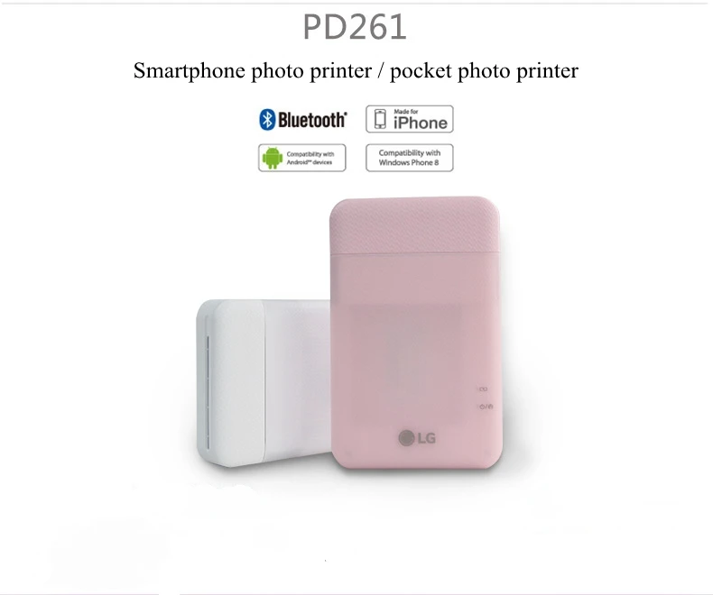 Bluetooth фотопринтер PD261 мобильный фотопринтер домашний портативный беспроводной мини Карманный фотопринтер ручной принтер PD-261