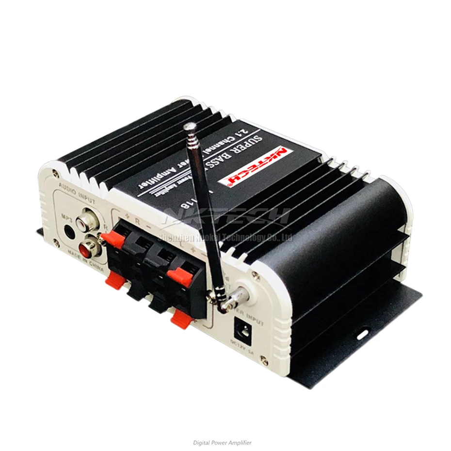 Автомобильный усилитель мощности NKTECH цифровой аудиоплеер 2 1 канала 45 Вт 2x20 Hi-Fi