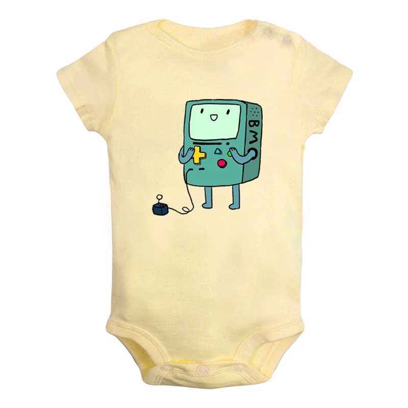 JaBaby4004YD Милый Beemo BMO Adventure Time собака Jake дизайн для новорожденных мальчиков и девочек униформа-комбинезон с принтом для младенцев, боди, одежда хлопковые комплекты - Цвет: JaBaby4004YD