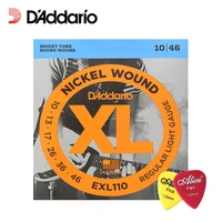 daddario exl110 nickel wound electric guitar strings daddario strings regular light10 46 daddario strings with 2pcs picks