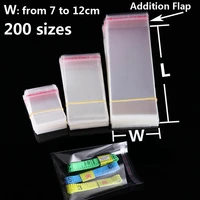 transparent self sealing small plastic bags for cookies self adhesive cello cellophane bag clear candy packaging bag opp package
