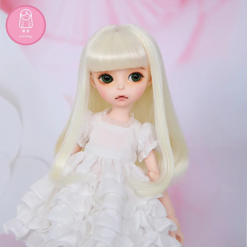 Парик для куклы BJD shinee LutsbjdlHoney Delf Размер 5 6 дюймов 1/6 высокотемпературный прямой