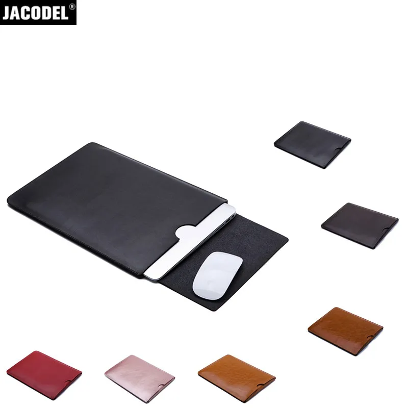 Jacodel сумка для ноутбука из искусственной кожи чехол Macbook 12 Air 11 13 Pro 15 защитный