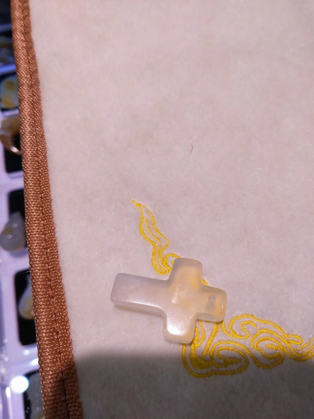 Pure Natural Icemelt Agate Jewelry Necklace Small Pendant Cross Modeling Fresh Fashion Personality Taste Free Shipping | Украшения и