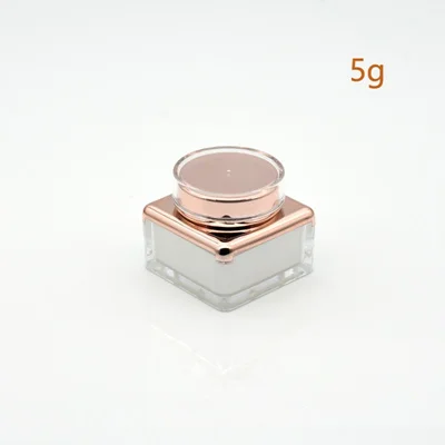 60pcs 5G cream jar Новые акриловые бутылки крем баночка для декора для ногтей крем-маска многоразового использования, пустые контейнер для косметических принадлежностей бутылки 5/15/30 г - Цвет: 60pcs 5G cream jar