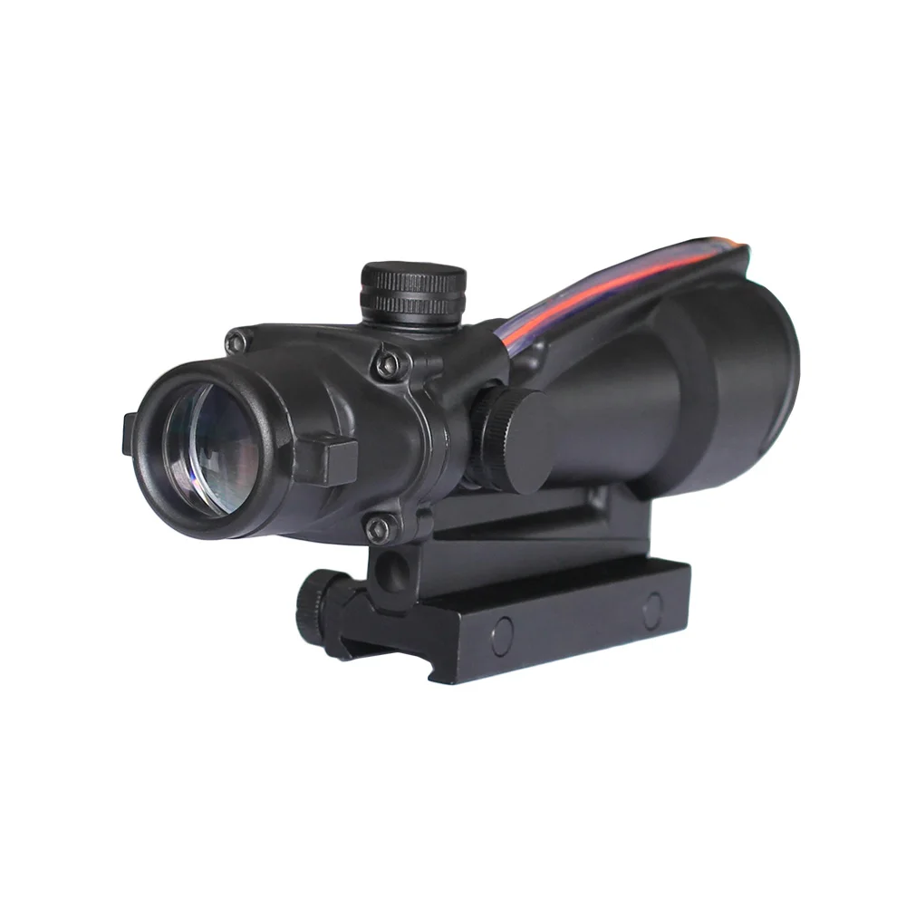 ACOG 5x35 прицел двойной подсветкой красный или зеленый волокно Оптика прицел с 3 модели сетки для охоты тактическая винтовка