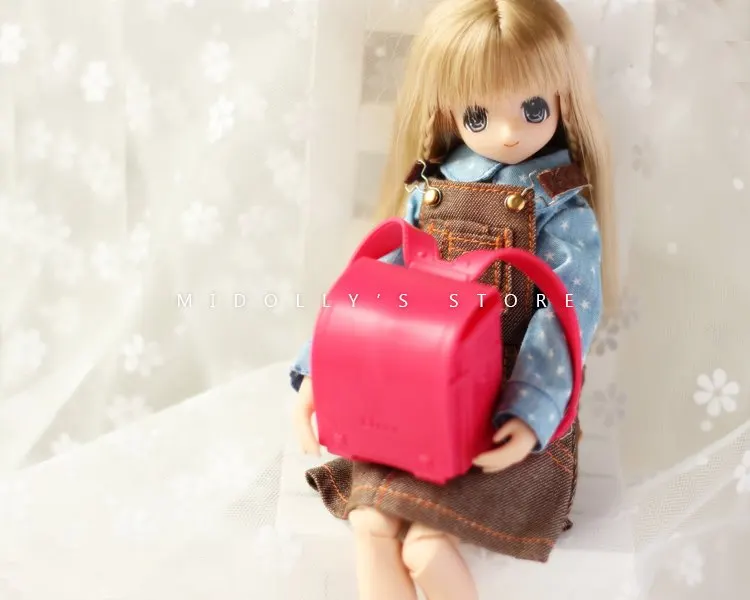 Миниатюрная сумка blythe для кукол 1:6 школьный ранец licca Pullip рюкзак 1/6 аксессуары