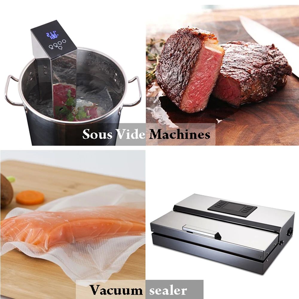 ITOP 2 шт вакуумный упаковщик+ Sous Vide Кухонные комбайны погружная плита вакуумная упаковочная машина бытовая ЕС/США вилка 110 В/220 В