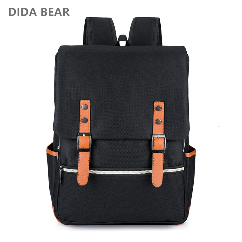 DIDA BEAR винтажные мужские и женские холщовые рюкзаки для девочек подростков