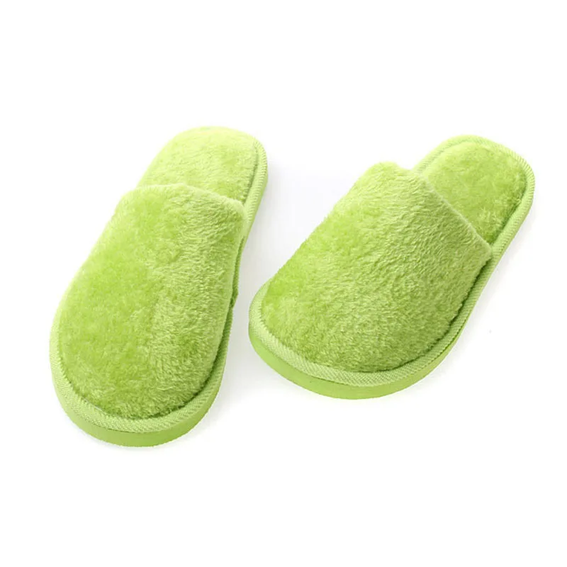 Winter Ladies Slippers Plush Women's Home Warm Couple Bedroom Shoes Hotel Disposable Unisex Large Size 28*11CM | Обувь