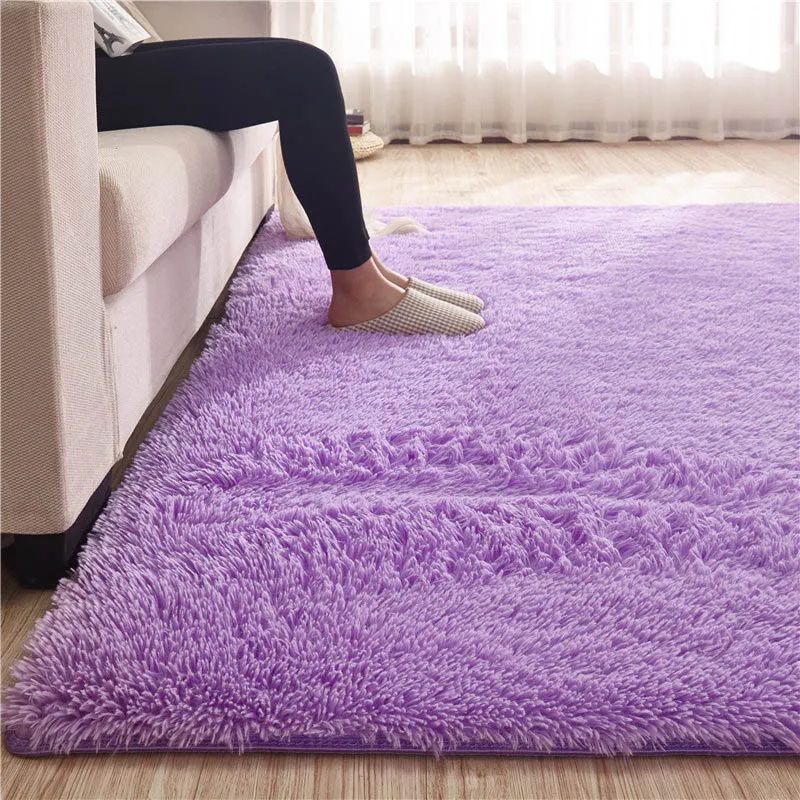 Purple Carpet Белый, красный, фиолетовый, большой размер, для ванной, для гостиной, для детей, Детский ковер, прямоугольник, пушистый, мягкий, для кухни, коврики, современный, домашний декор, ковер - Цвет: Purple Carpet