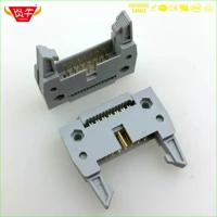 crimping row line dc2 didc14p socket box 2 54mm pitch ejector header connector 27p 14pin contact part of the gold plated yanniu