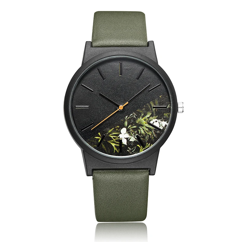 Часы наручные тропические в стиле джунглей для мужчин и женщин модные уникальные